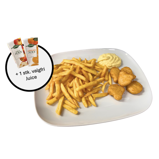 BrneNuggets m. Pommes Frites