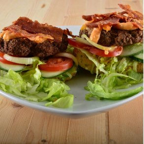 Brejning burger 2 bf. m/ost & bacon