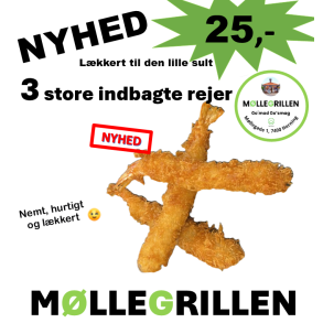 Store indbagte rejer