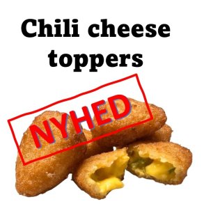 6 stk - Chili Cheese Toppers