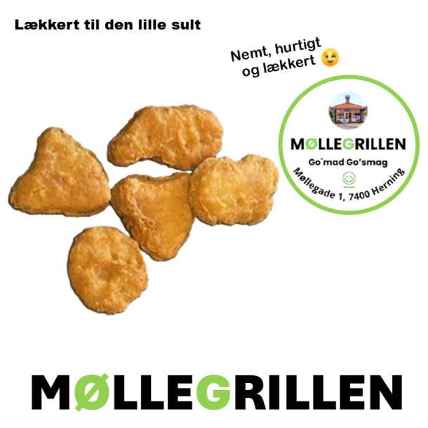 5 stk - Kyllinge Nuggets