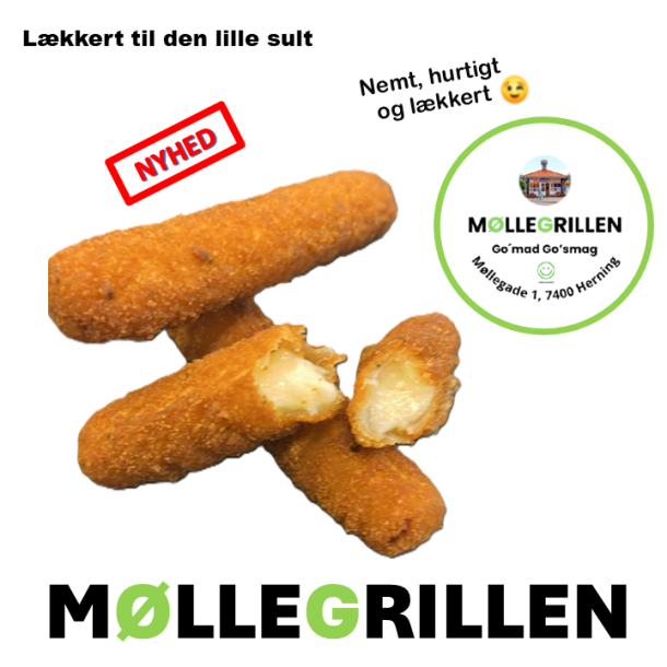 6 stk - Mozzarella st�nger